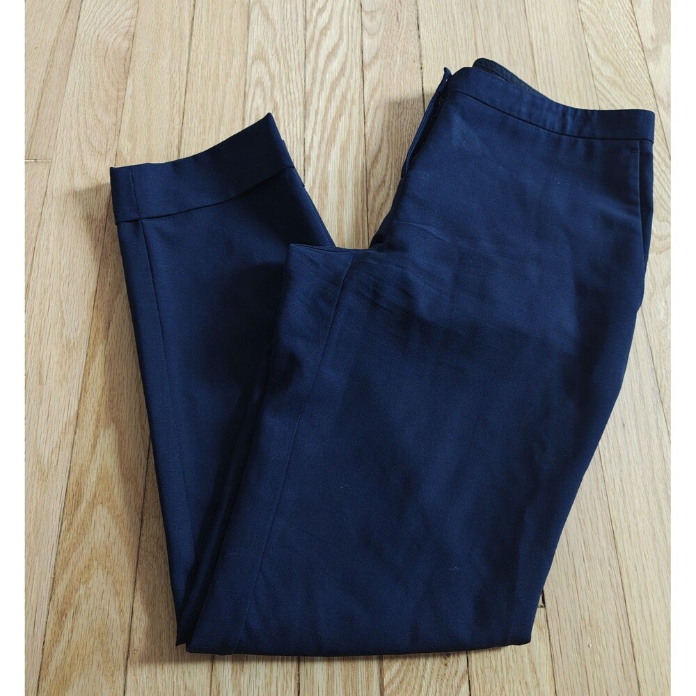 Theory Treeca Blue Admiral Crepe Tapered Ankle Pants Women’s Size 2 Stretch Care